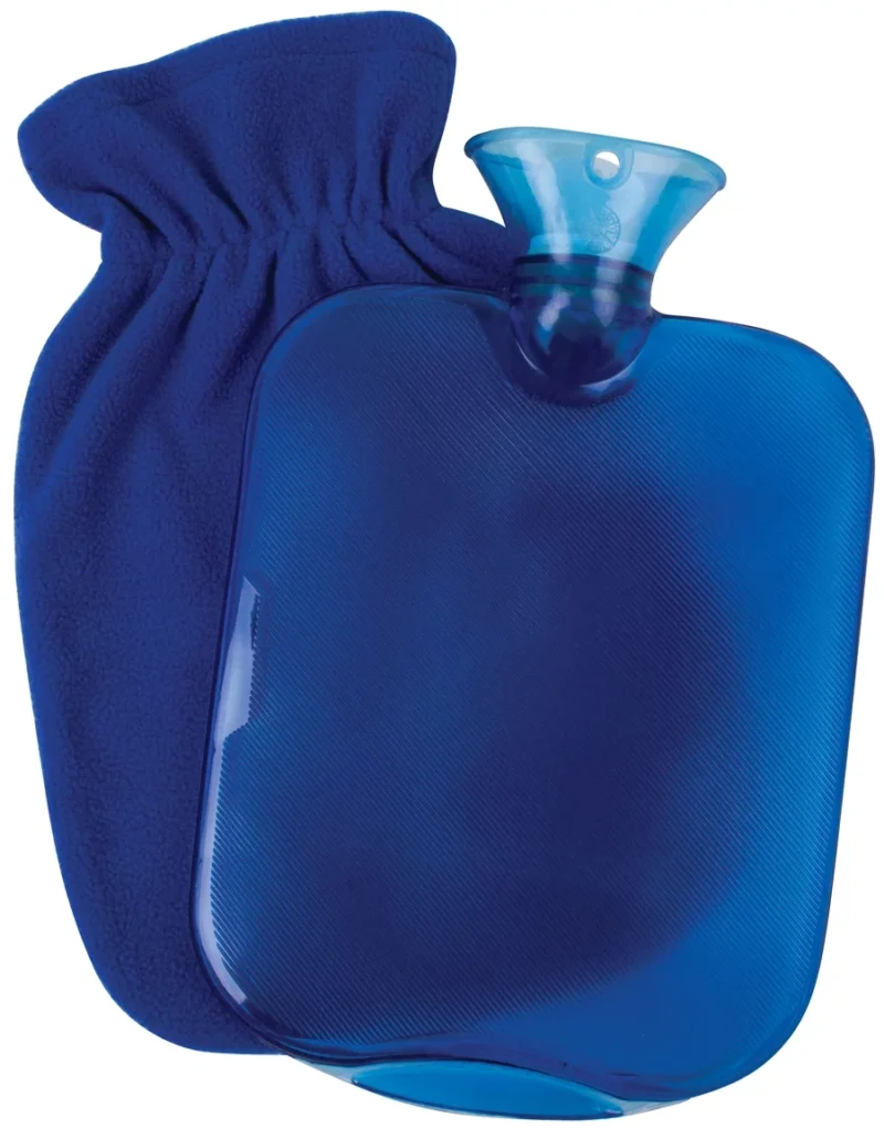 Blue Hot Water Bottle, 2 Quart Capacity